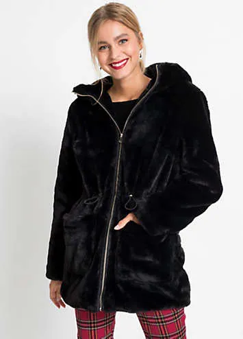 Faux Fur Hooded Coat by bonprix | Reconsider