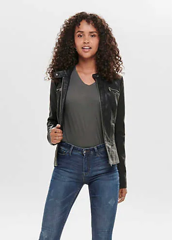 Faux Leather Jacket Grattan