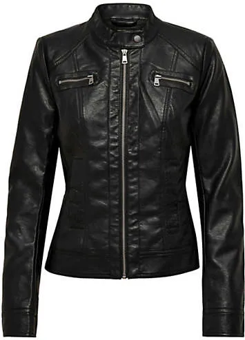 Faux Leather Jacket Grattan