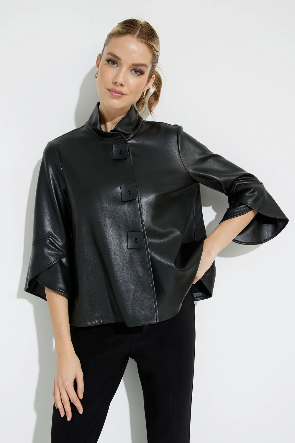 Faux Leather Jacket Style 231290