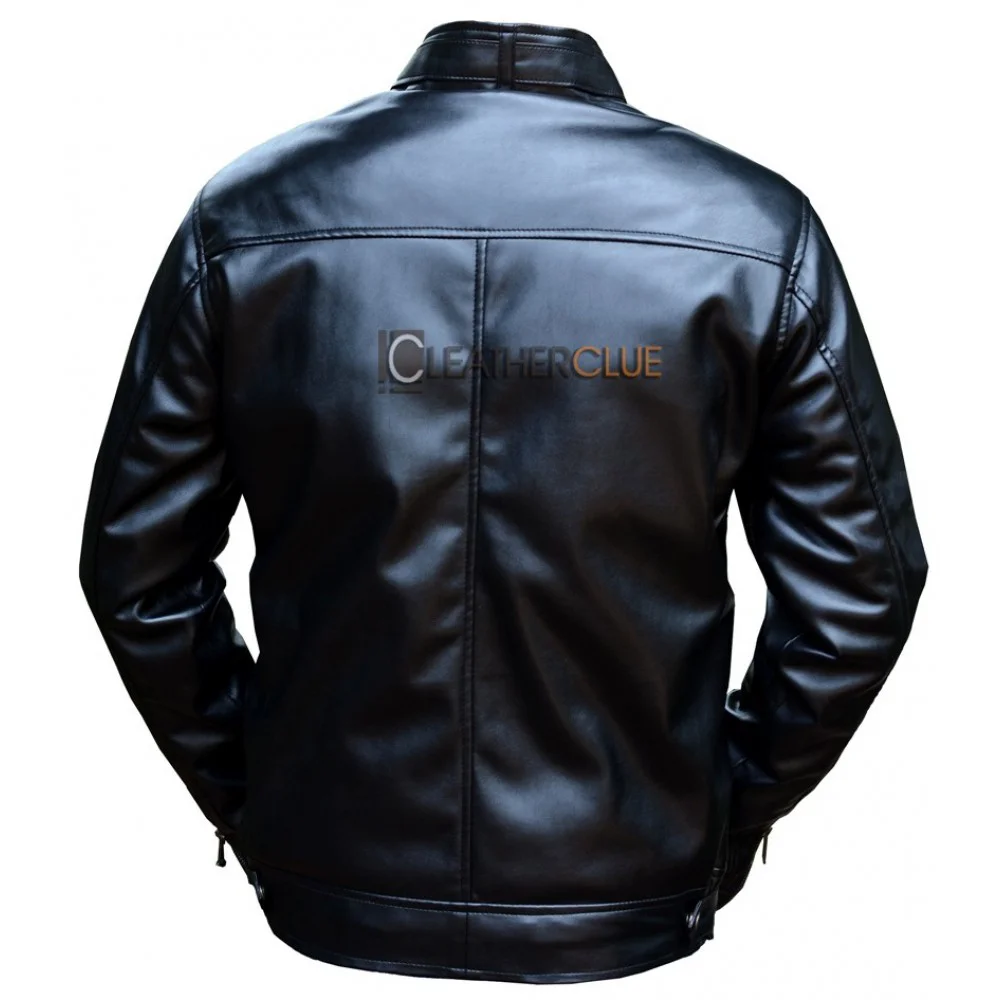 GENTS FAUX LEATHER JACKET