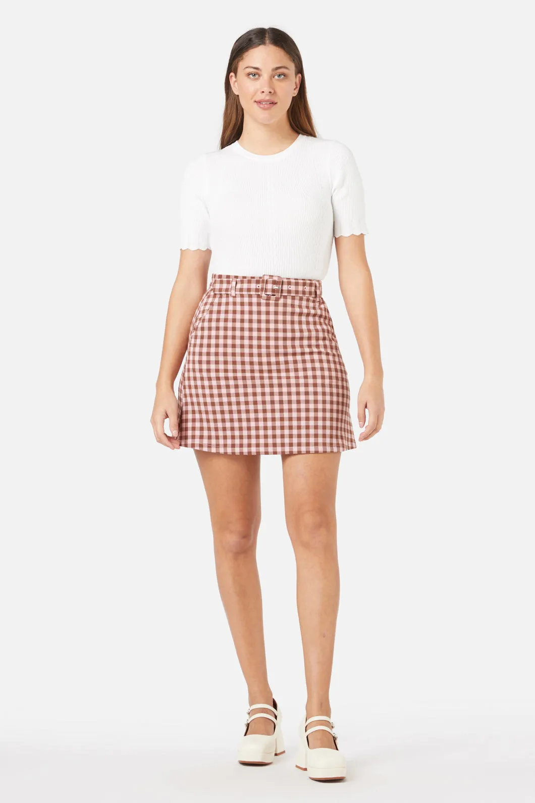 Gingham Gelati Skirt