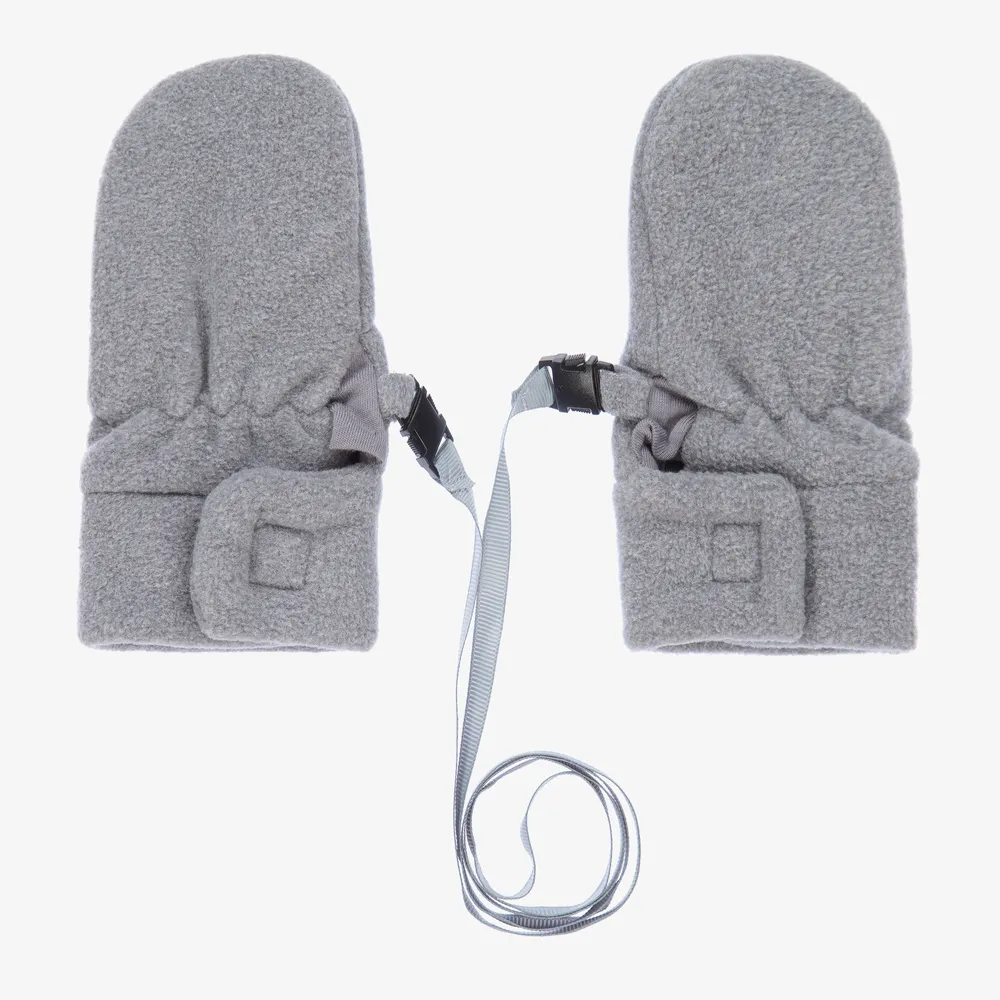 Gray Infant Fleece Gloves