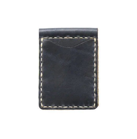 Hand Sewn Leather Money Clip Wallet in Various Colors