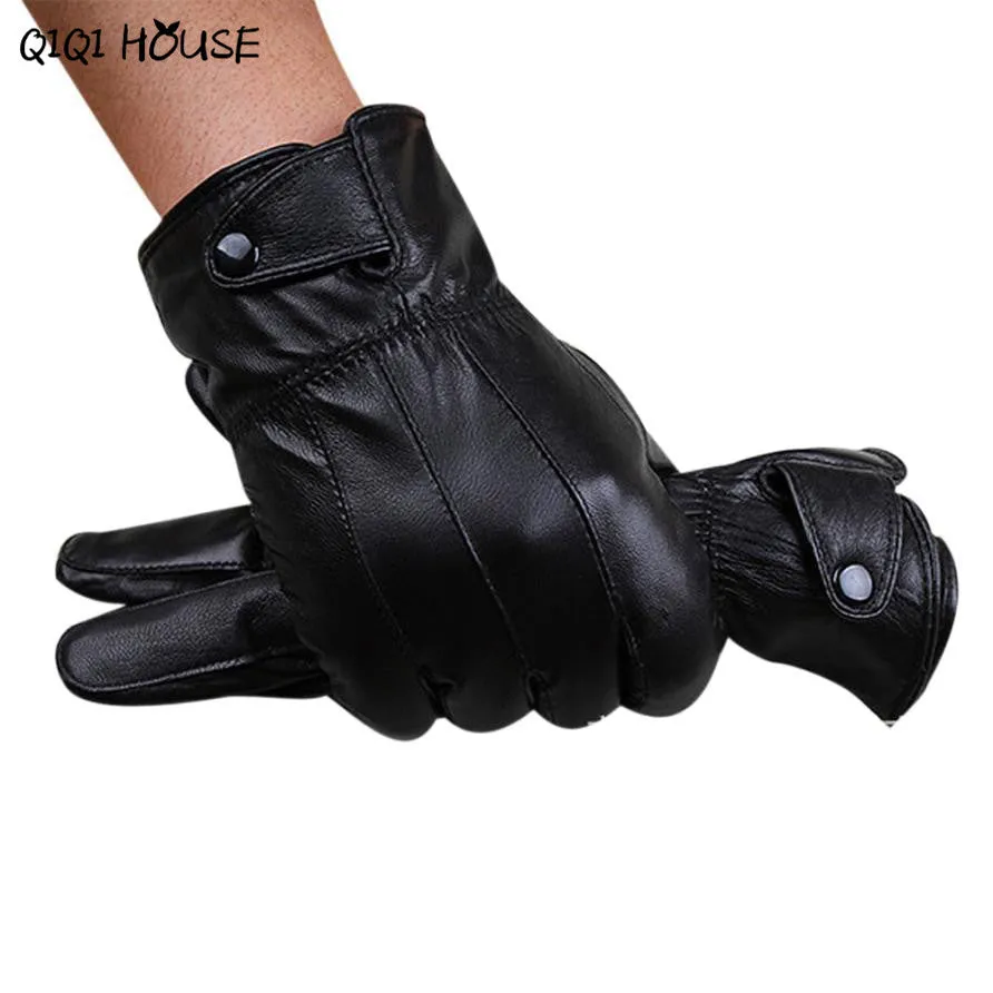 High-Quality Leather Men's Driving Gloves