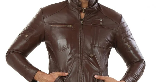 Hiller Brown FAUX Leather Jacket