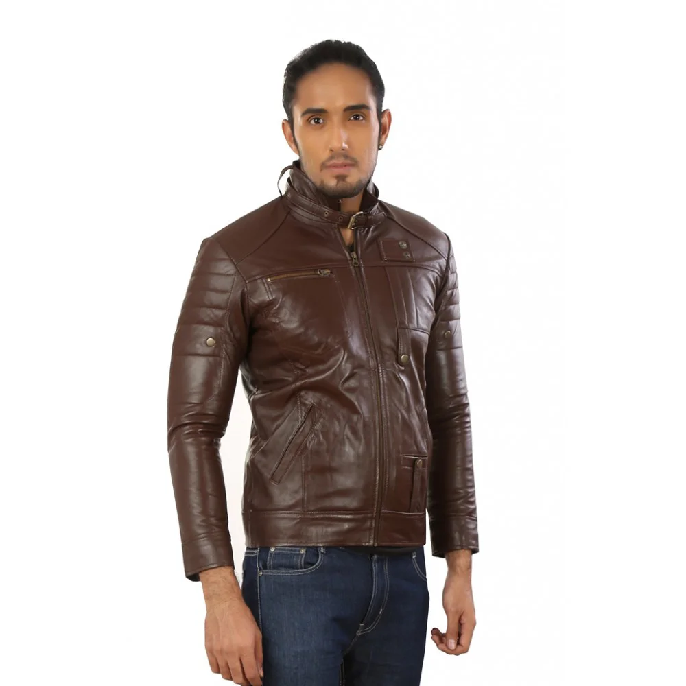 Hiller Brown FAUX Leather Jacket