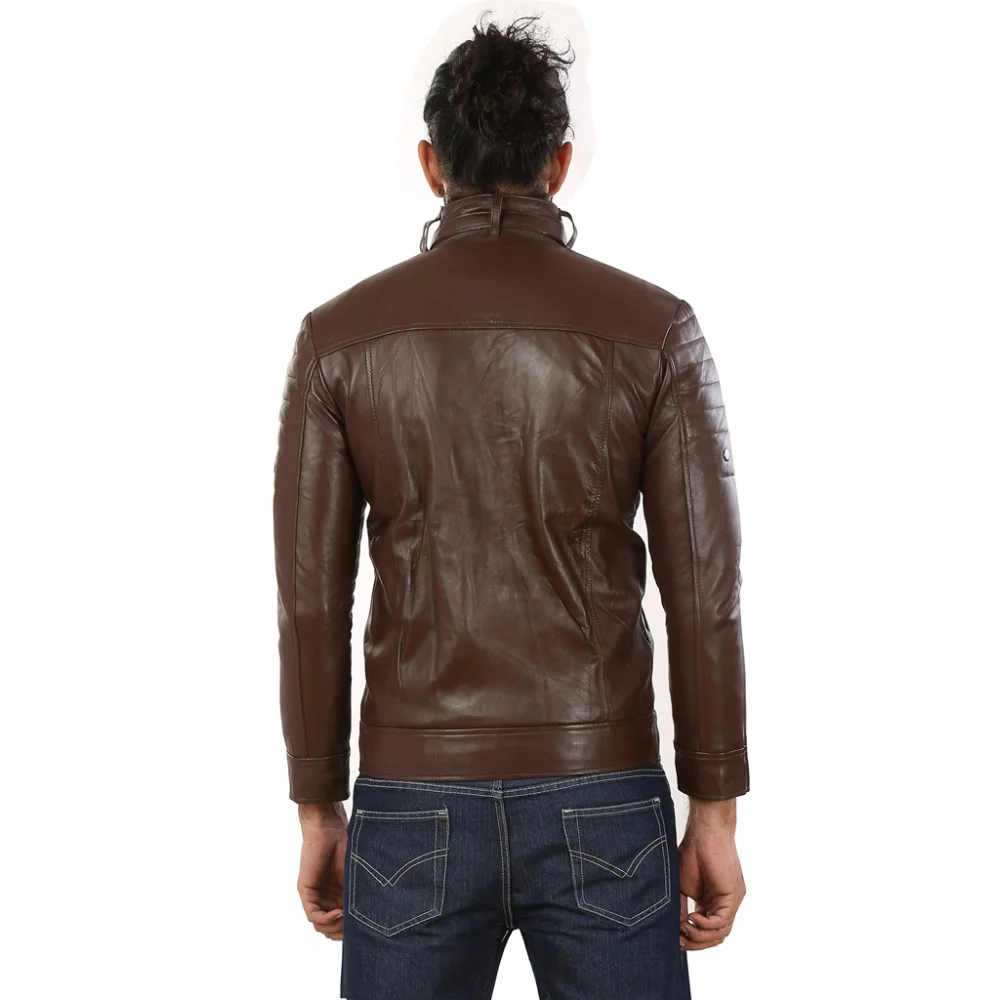 Hiller Brown FAUX Leather Jacket