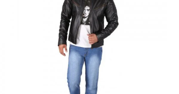 HILLER FAUX LEATHER JACKET