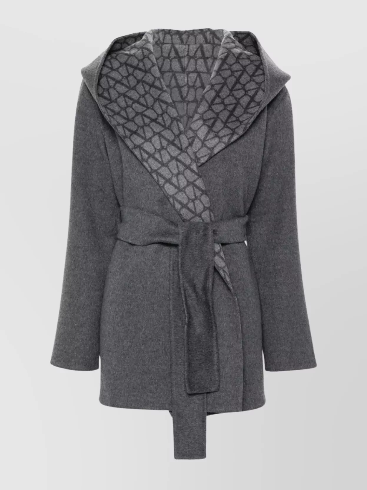 Hooded Coat with Belt Loops and Pockets