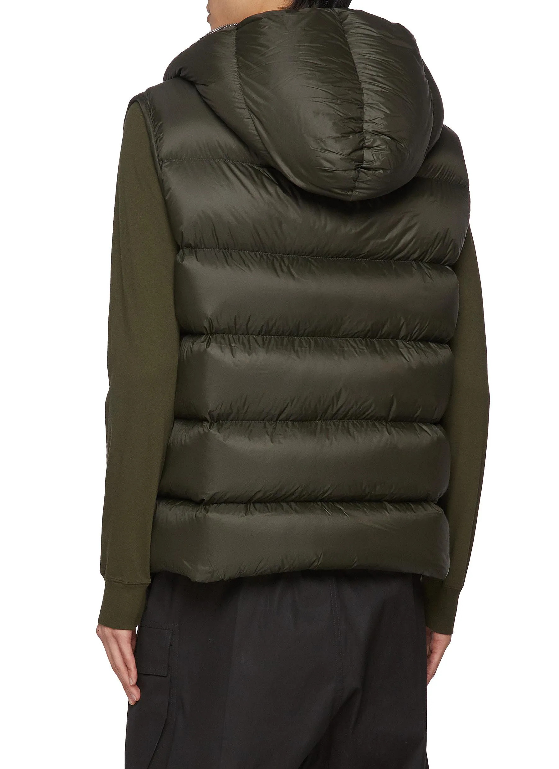 Hooded Puffer Vest by RICK OWENS