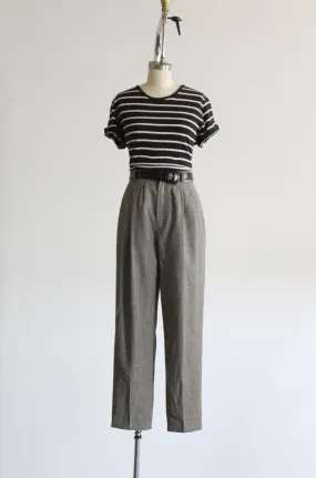 houndstooth wool trousers