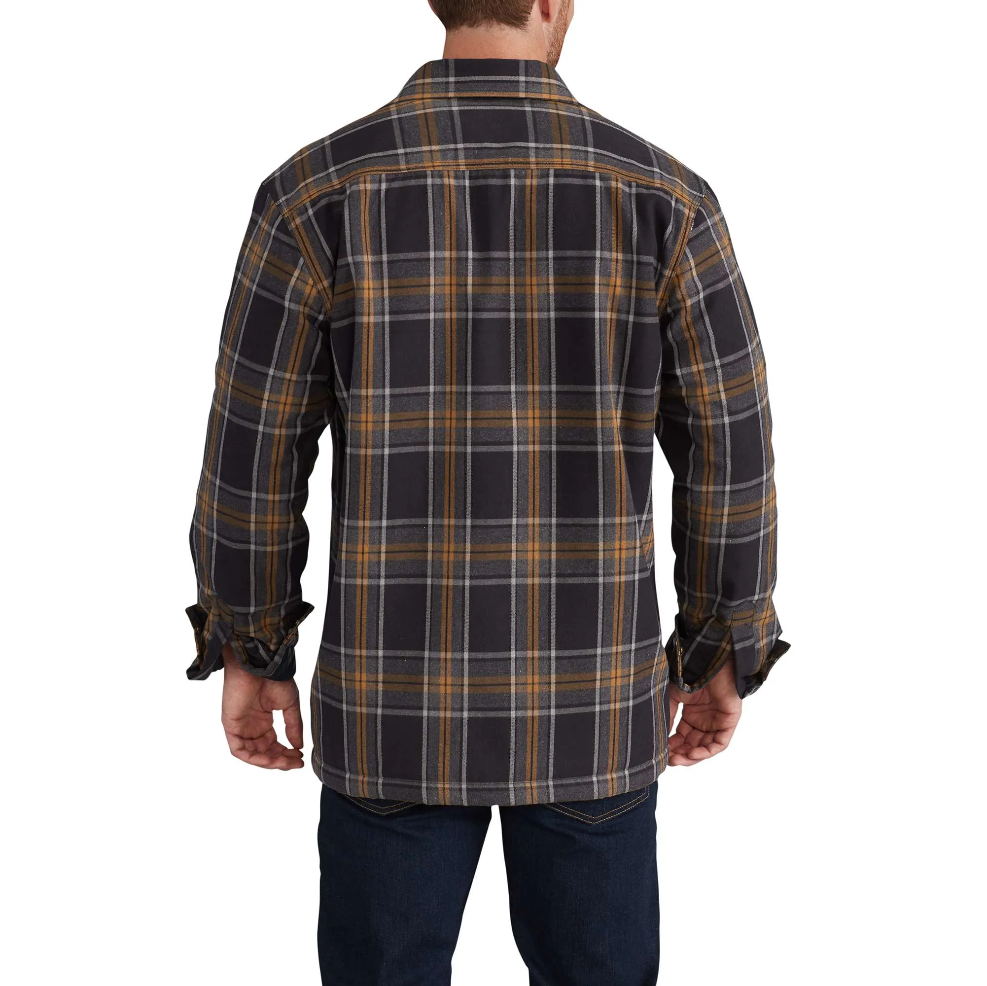 Flannel Shirt Jac with Cozy Sherpa Lining