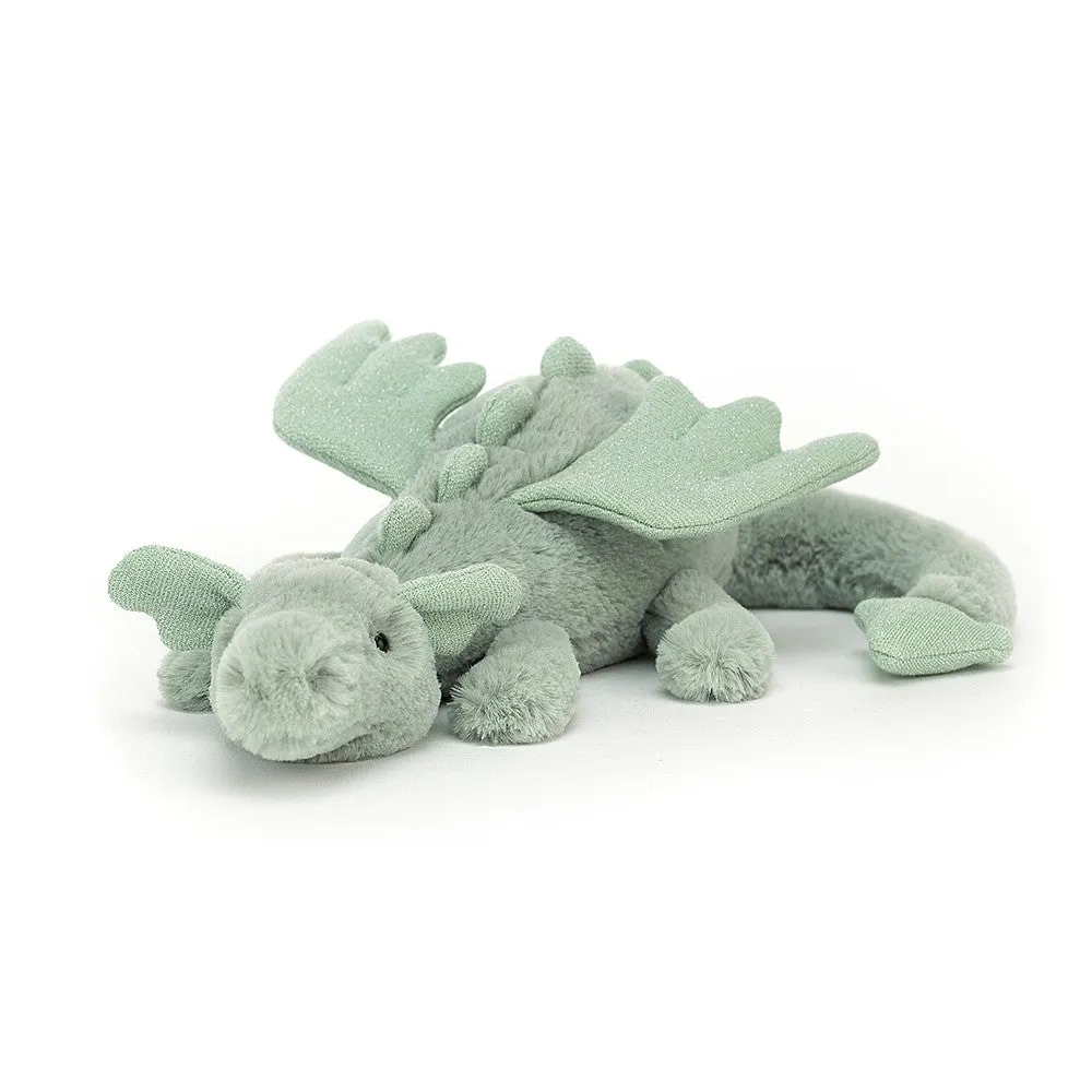 Dragon Jellycat Stuffed Toy - Sage Dragon Little