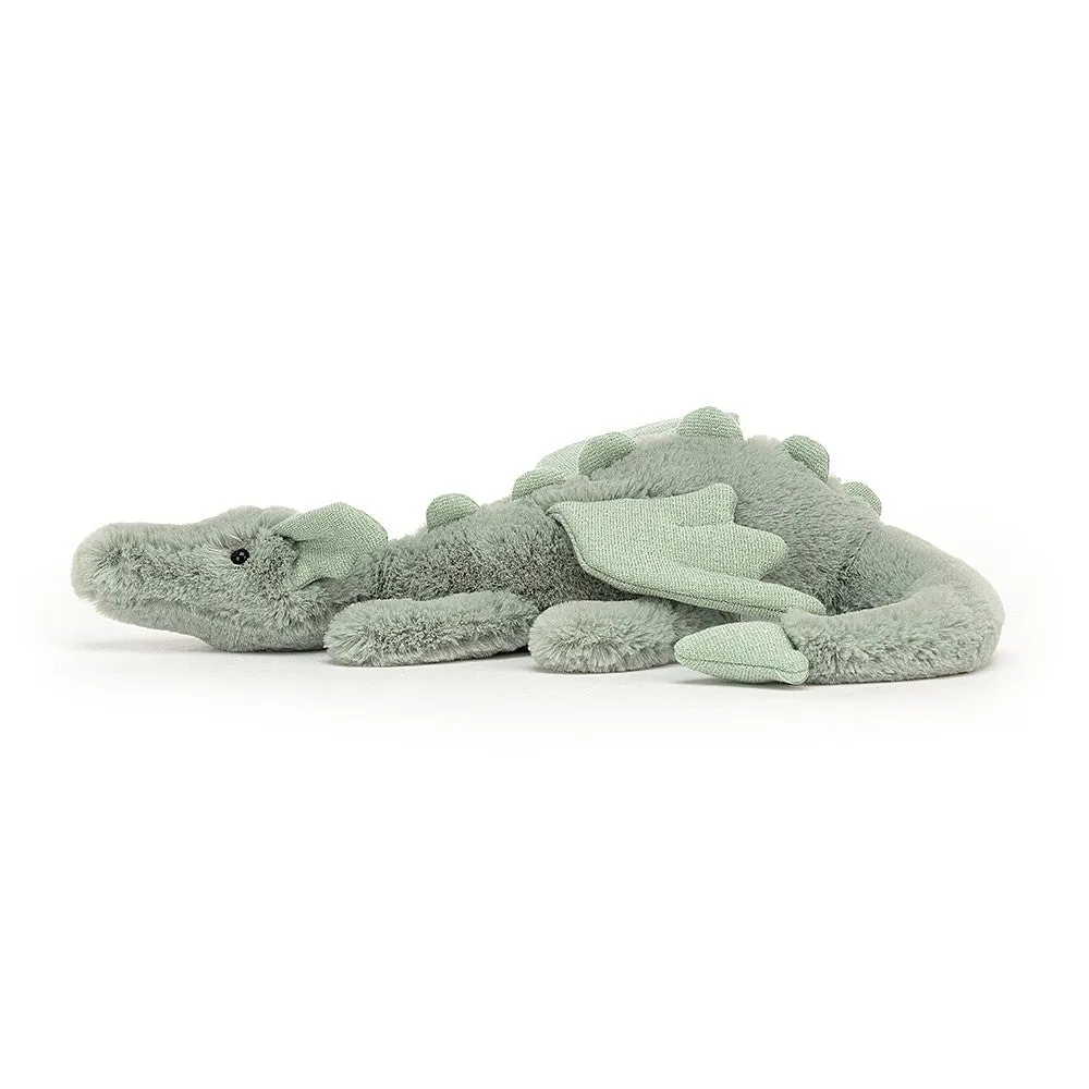 Dragon Jellycat Stuffed Toy - Sage Dragon Little