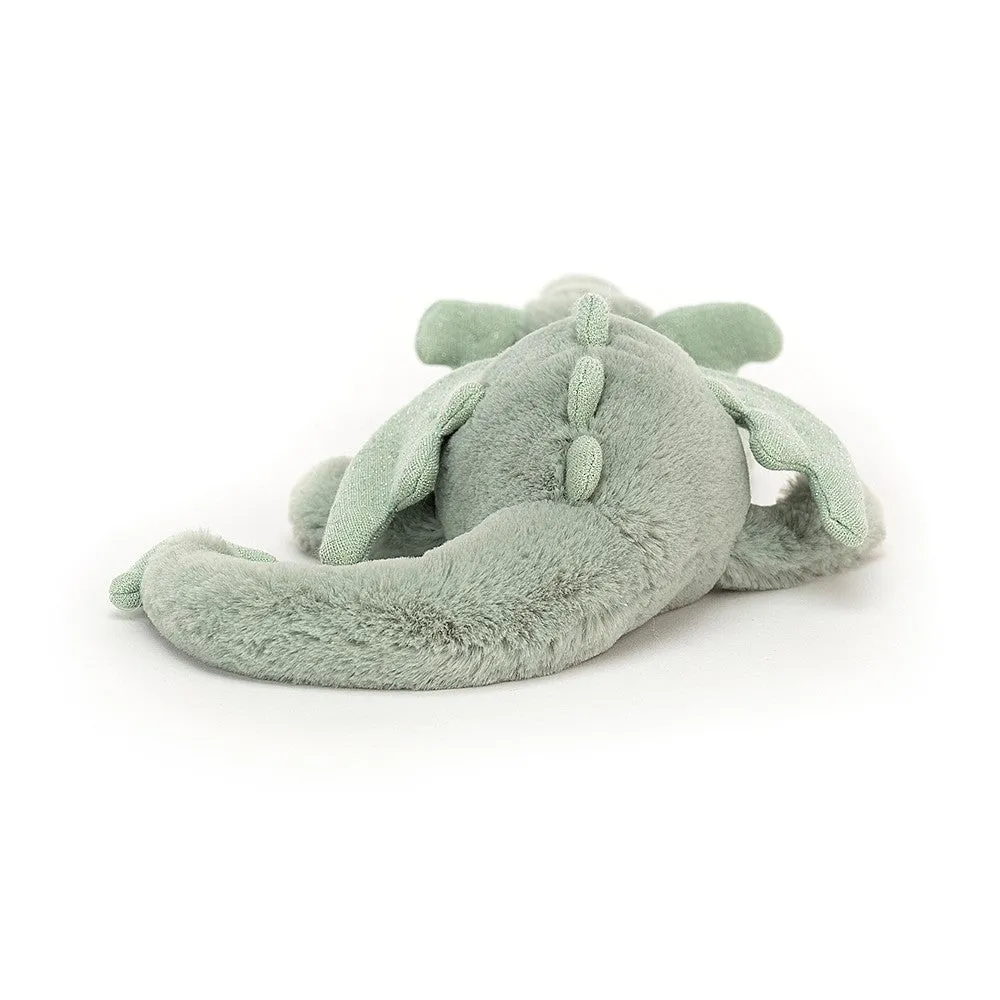 Dragon Jellycat Stuffed Toy - Sage Dragon Little