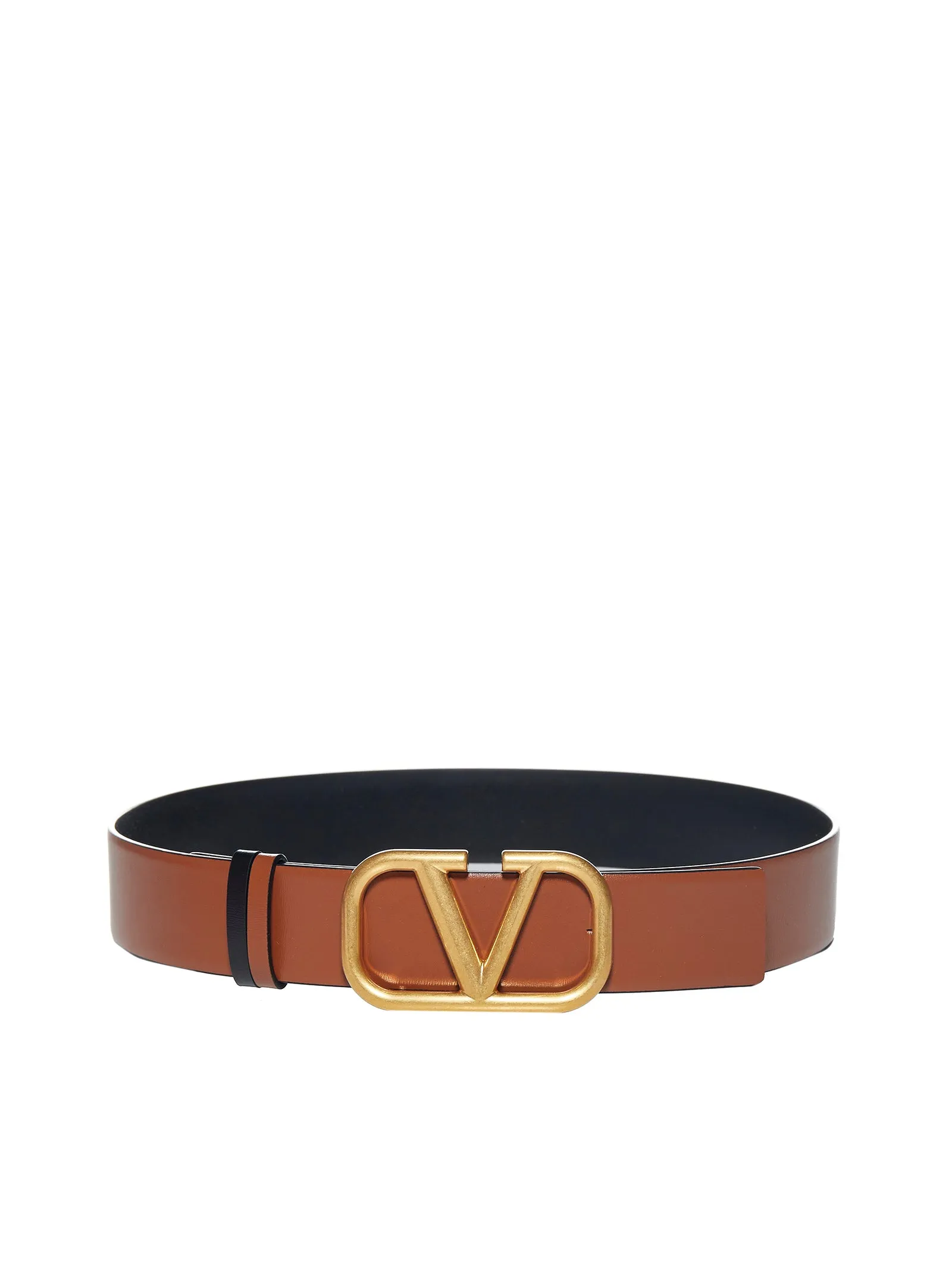 VLogo Plaque Buckle Reversible Belt