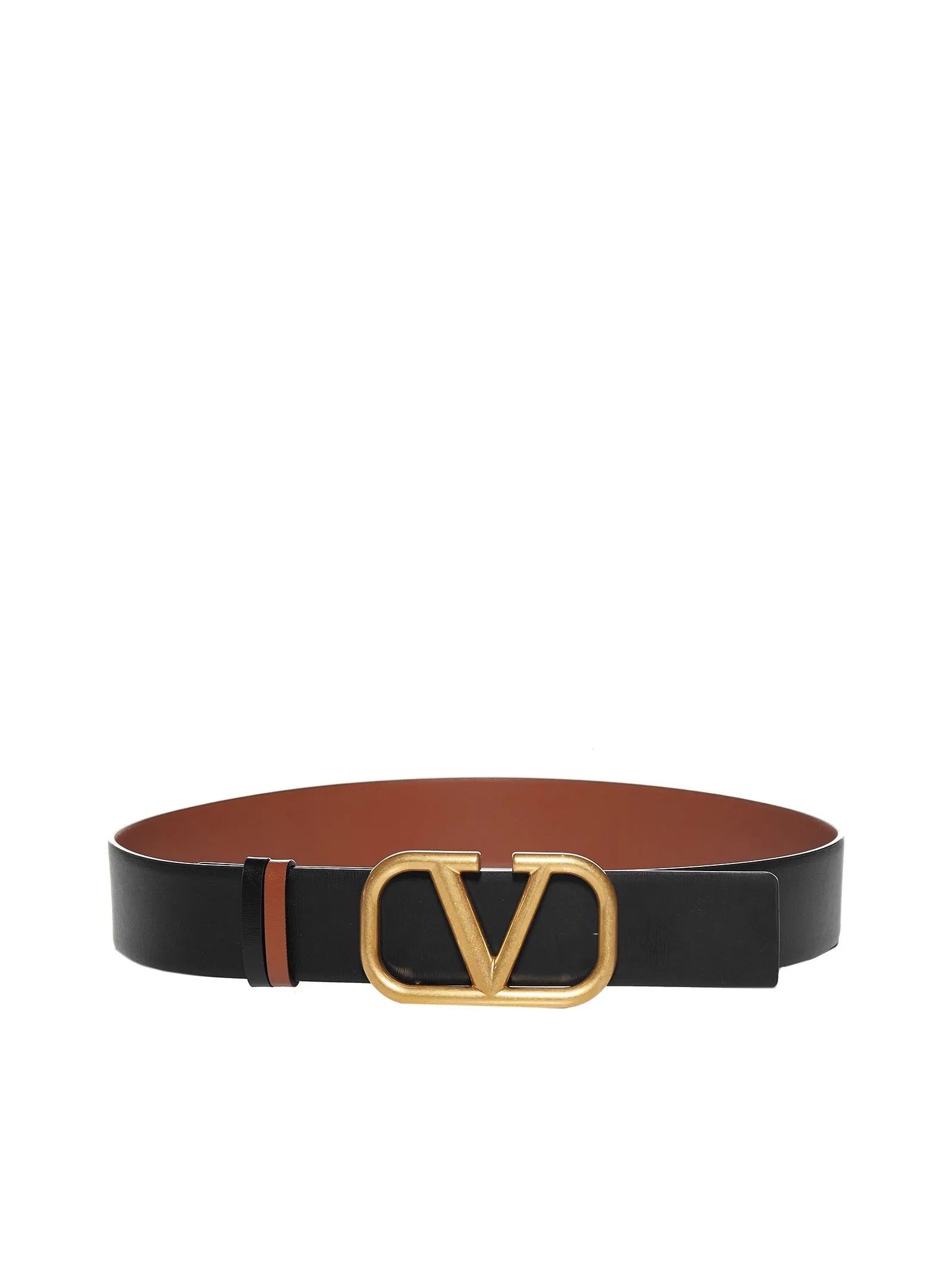 VLogo Plaque Buckle Reversible Belt