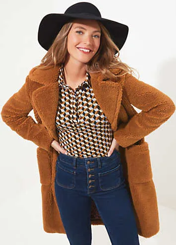 Brown Wide Brim Fedora