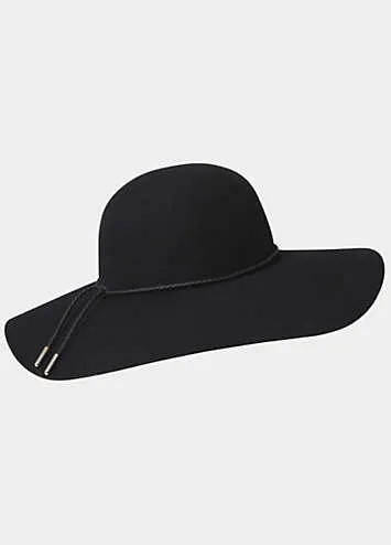 Brown Wide Brim Fedora