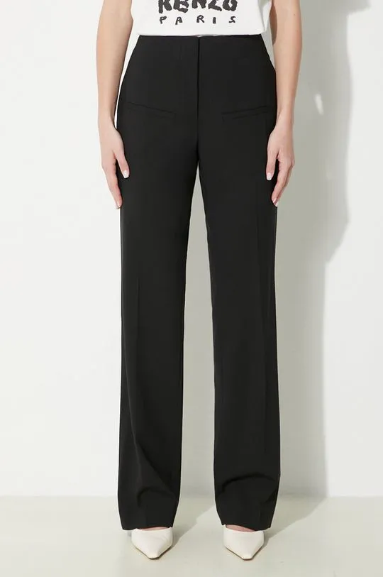 JW Anderson Wool Trousers Black Front Pocket Straight TR0332.PG1321.999