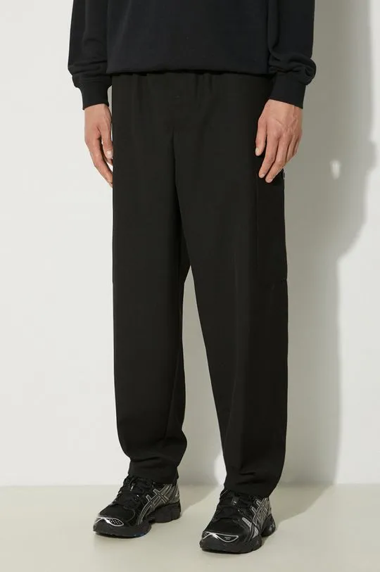 Kenzo Cargo Jogpant wool trousers black color