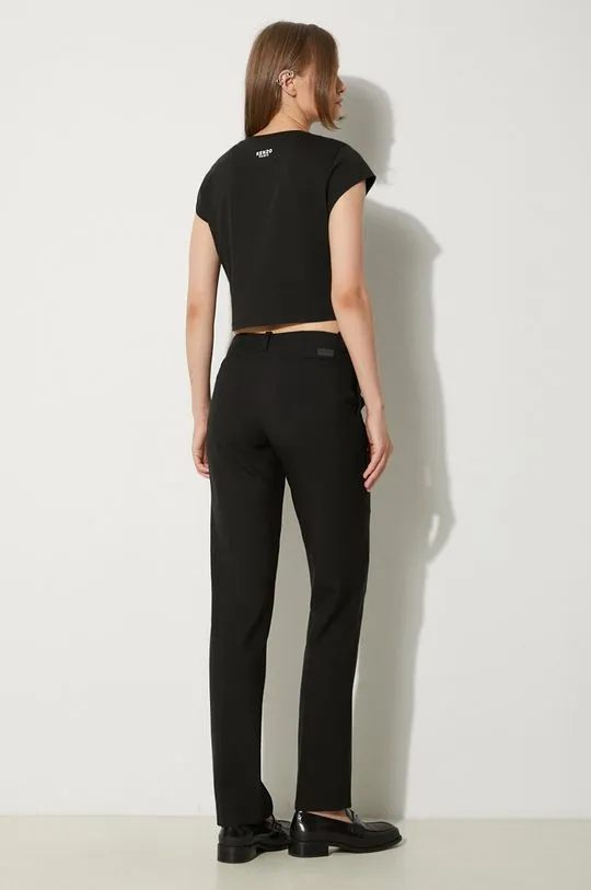 Kenzo Black Wool Trousers FE62PA0929GE.99