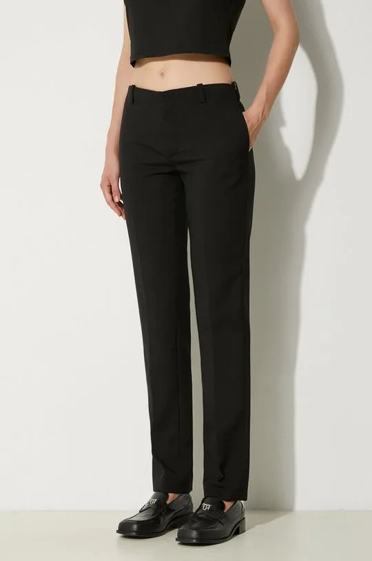 Kenzo Black Wool Trousers FE62PA0929GE.99