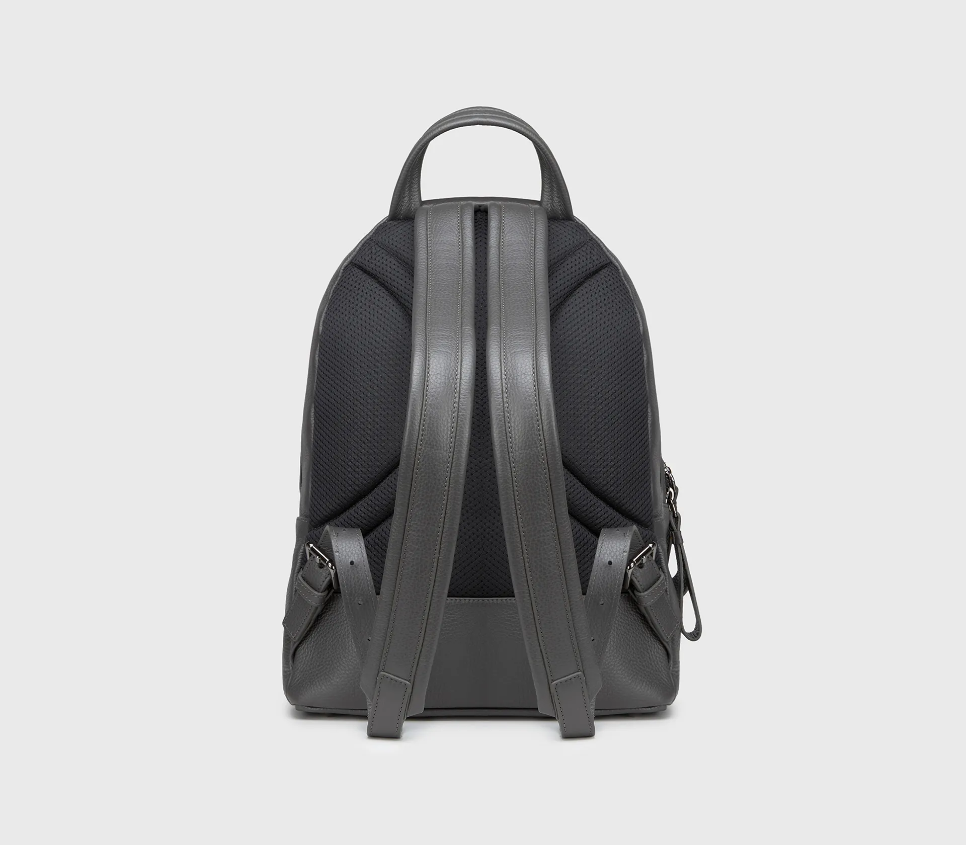 Leather Backpack Grey