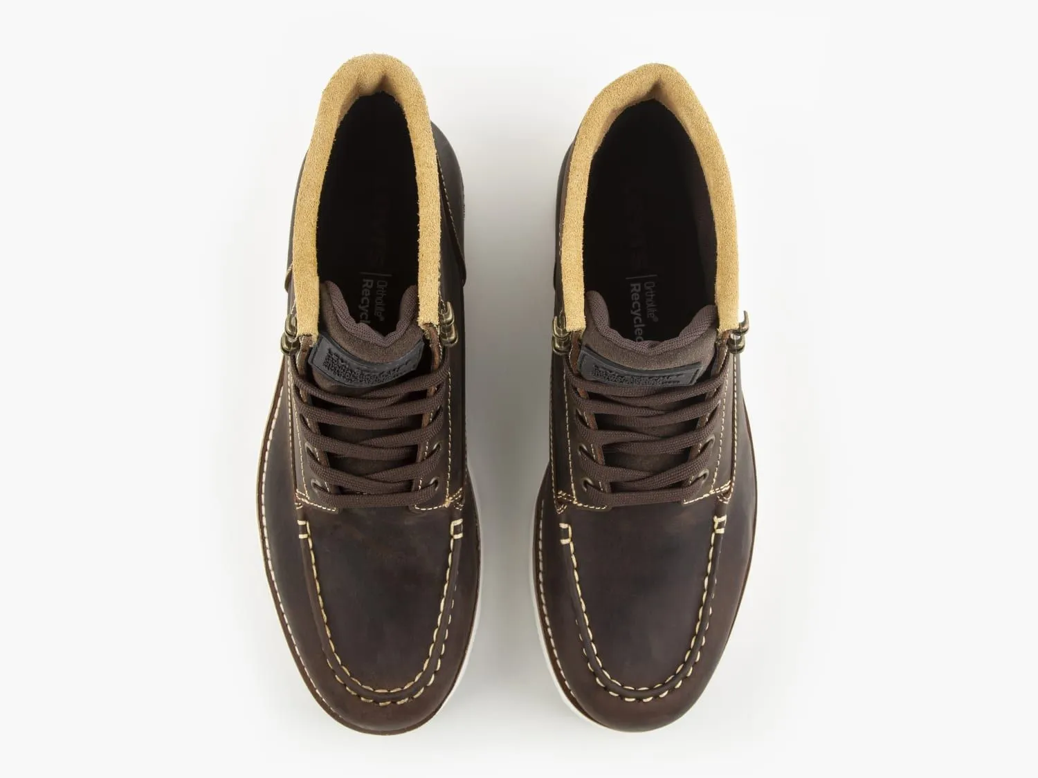 Levi's® Darrow Mocc Lace Up Dark Brown Leather Boots