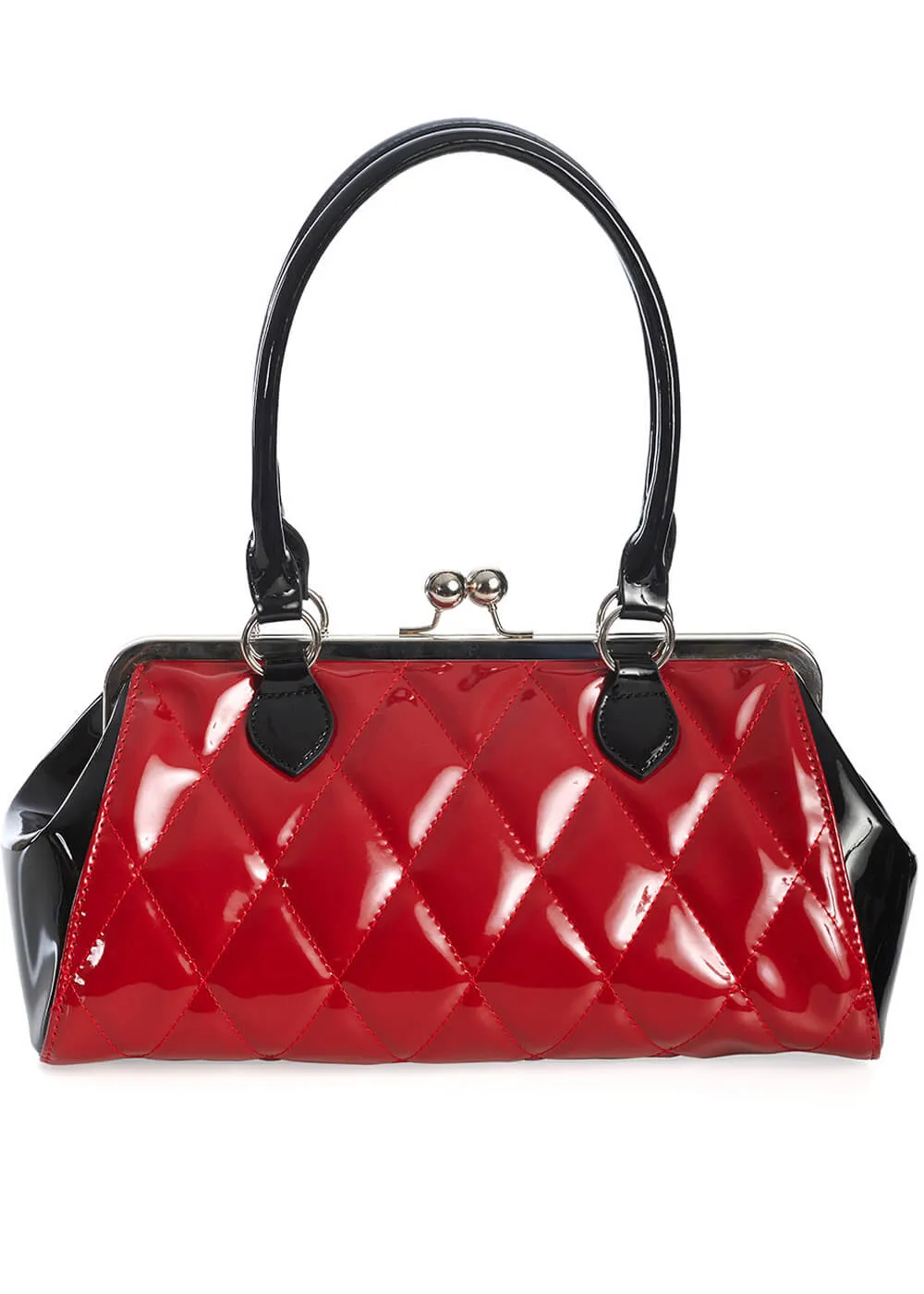 Red 50's Lilymae Diamond Bag by Banned