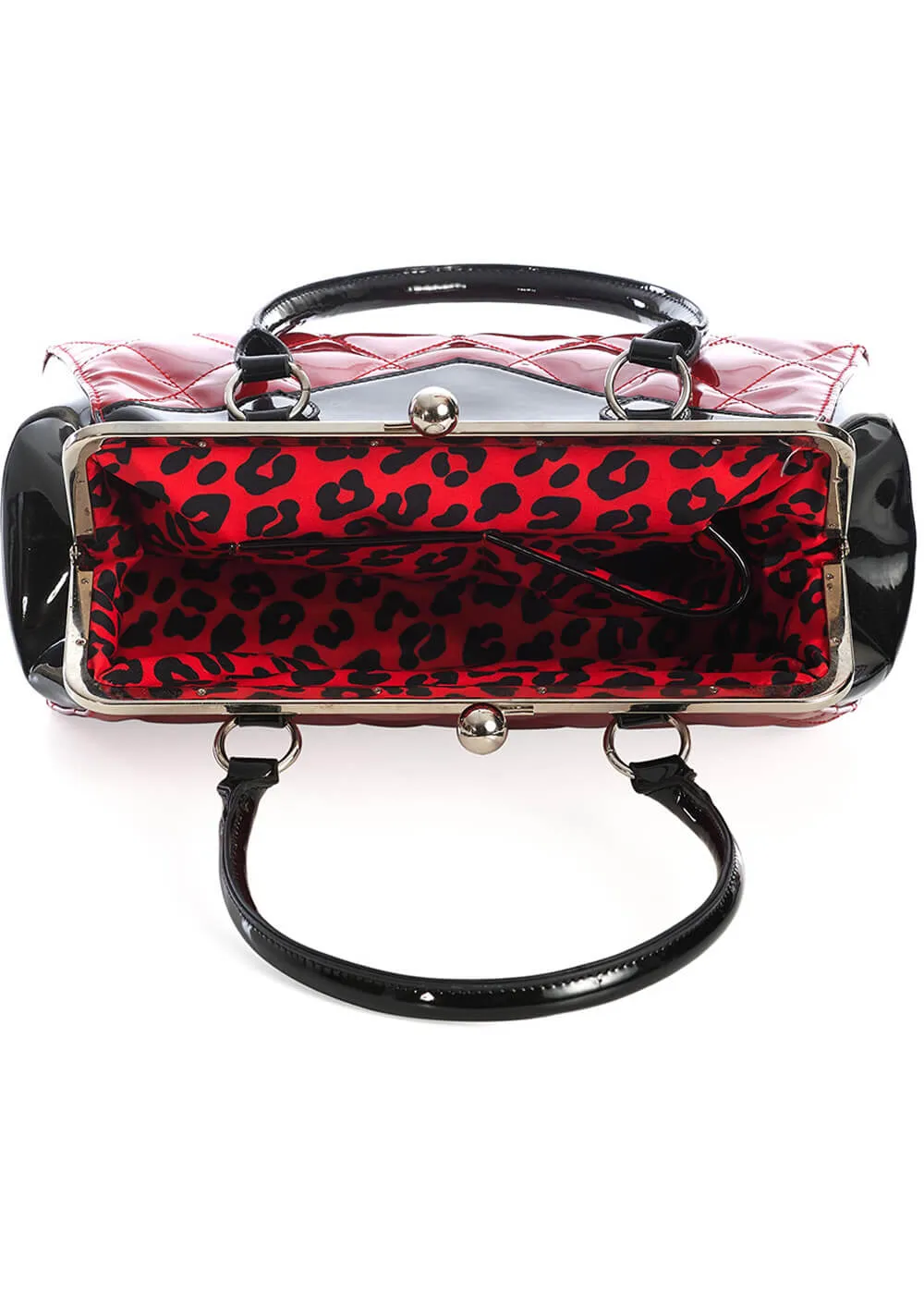 Red 50's Lilymae Diamond Bag by Banned