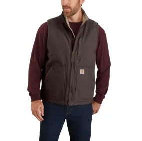 Relaxed Fit Duck Vest with Sherpa Lining.