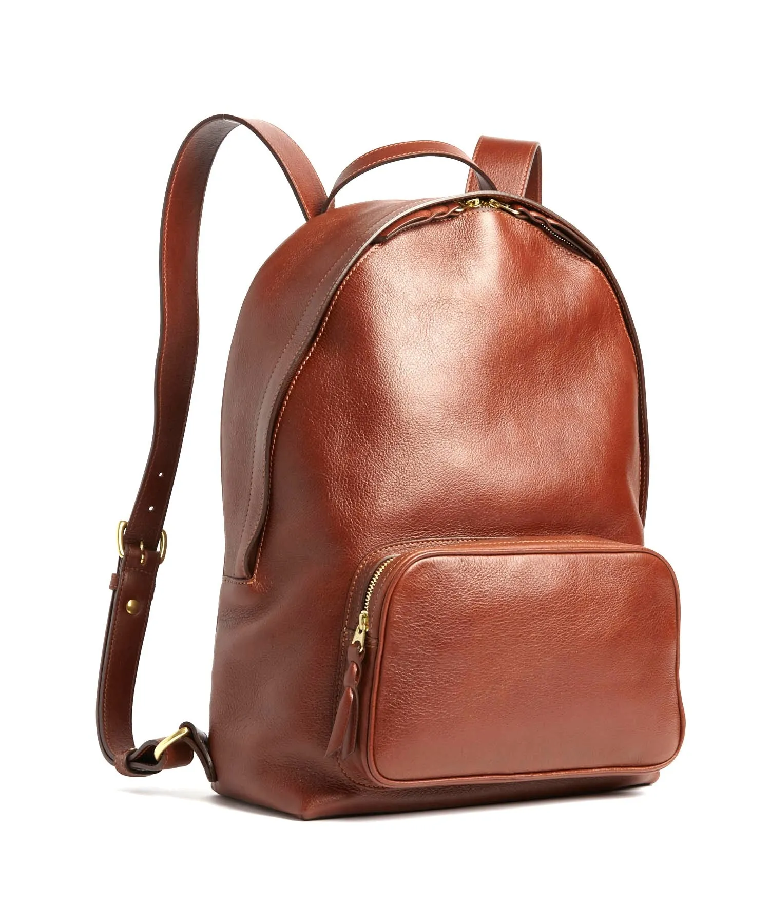 Chestnut Leather Lotuff Backpack