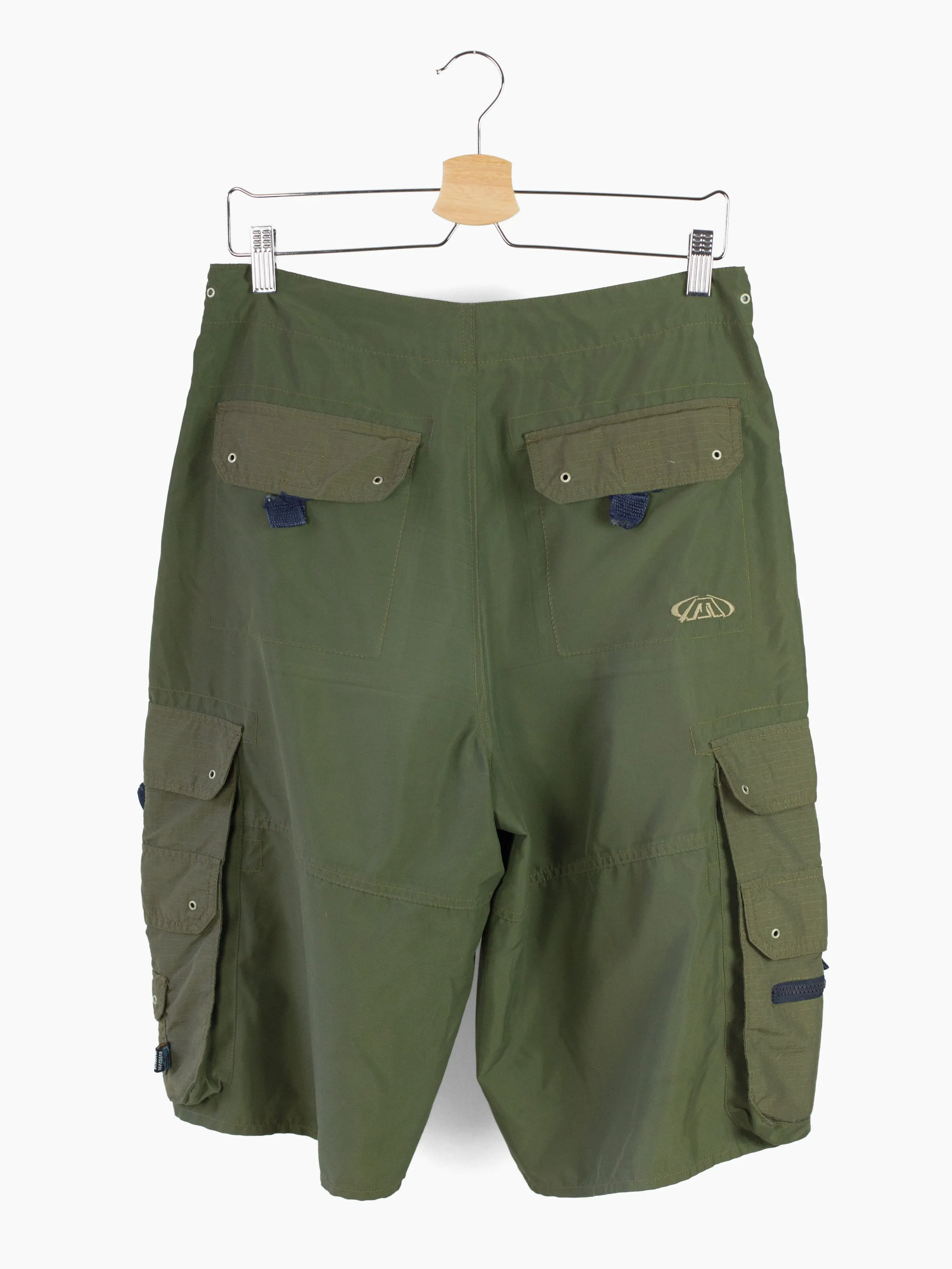 00s Rave Style Cargo Shorts by Macgear