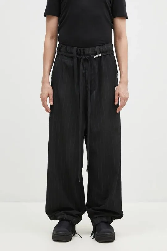 Maison MIHARA YASUHIRO Aged Wide black wool trousers