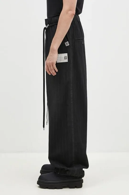 Maison MIHARA YASUHIRO Aged Wide black wool trousers