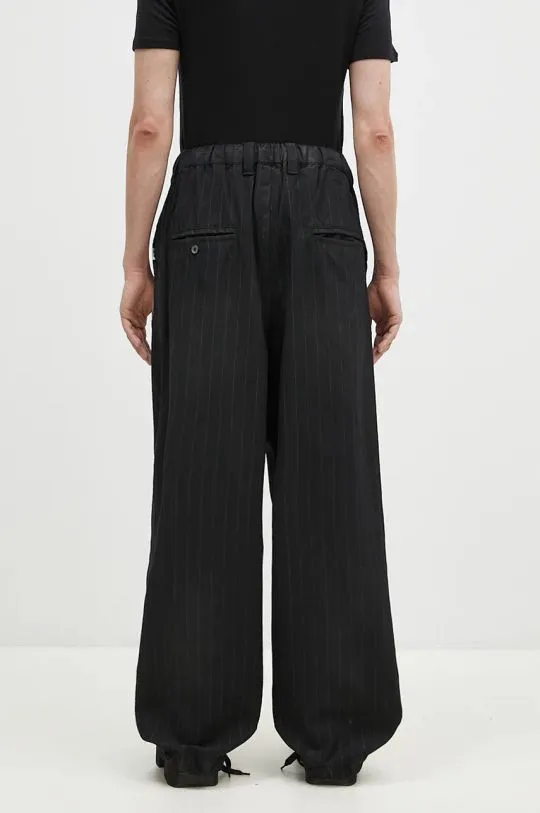 Maison MIHARA YASUHIRO Aged Wide black wool trousers