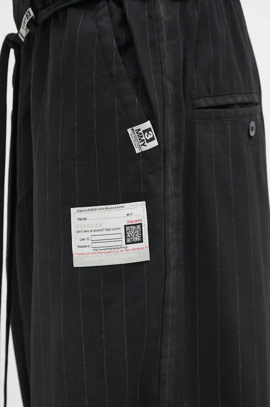 Maison MIHARA YASUHIRO Aged Wide black wool trousers