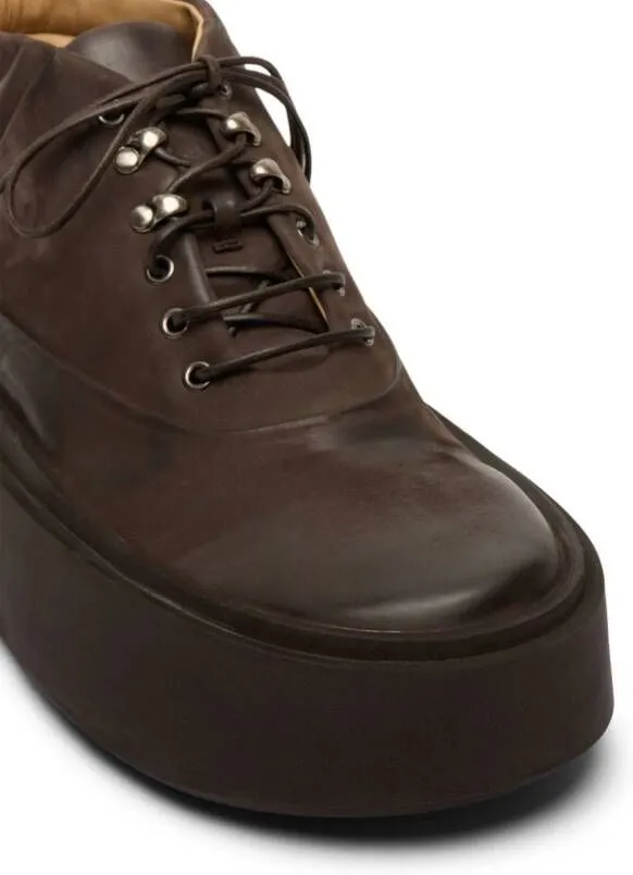 Marsèll Brown Leather Platform Boots