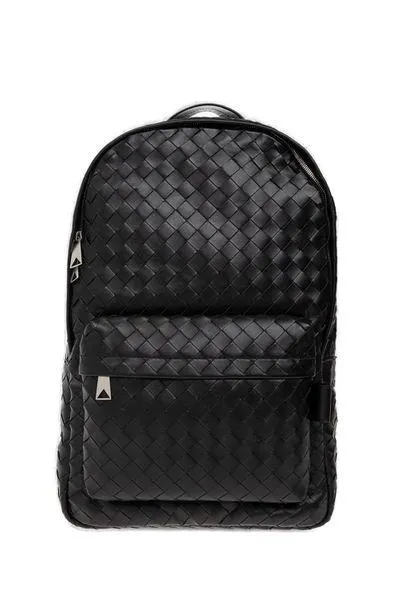 Medium Intrecciato Leather Backpack 46x30x14cm by BOTTEGA VENETA