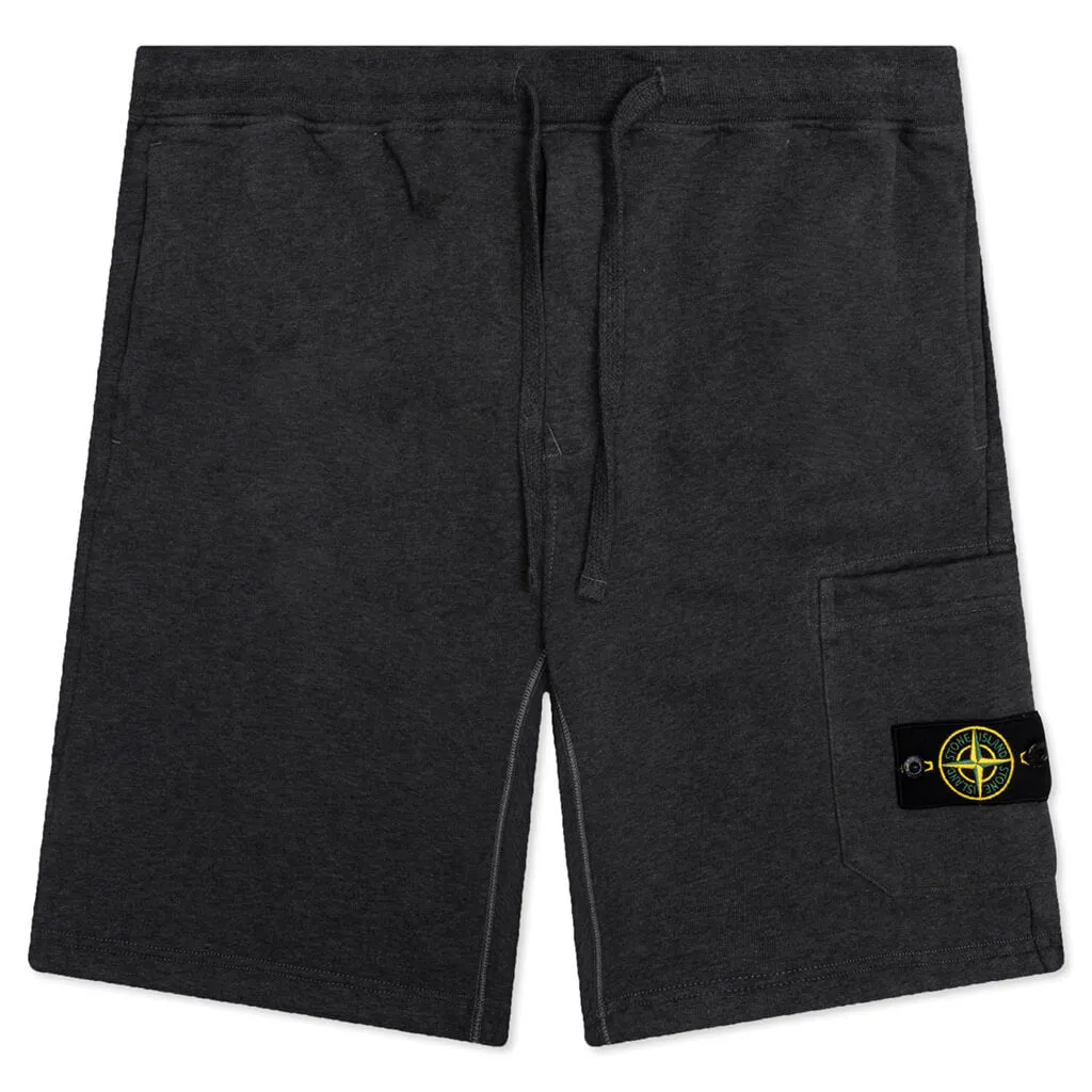 Melange Dark Grey Cargo Bermuda Shorts