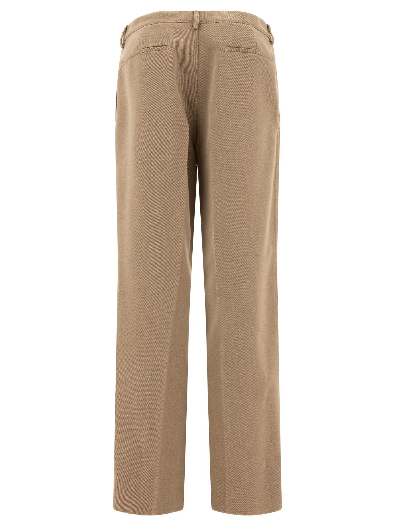 Fashionable Melange Wool Pants