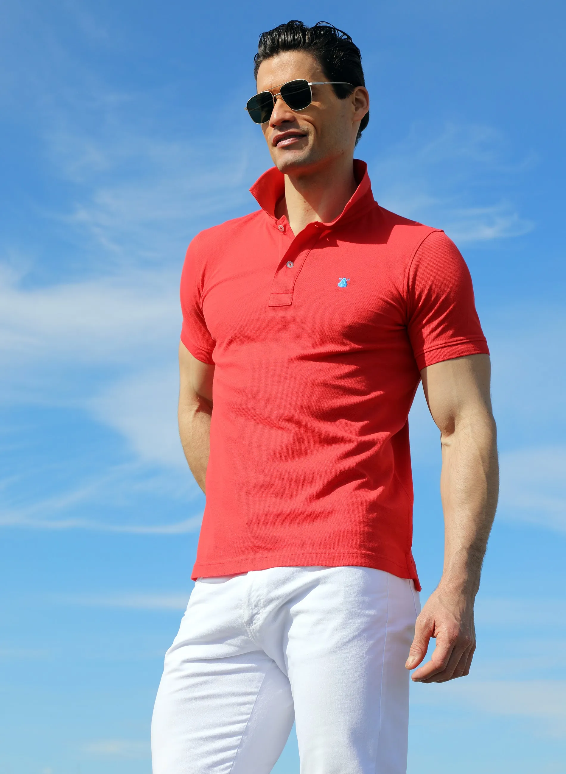 Red Classic Men's Polo