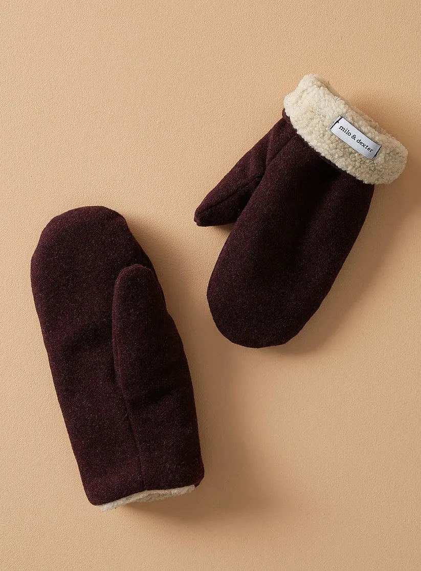 Milo & Dexter Wool Mittens in Various Colors