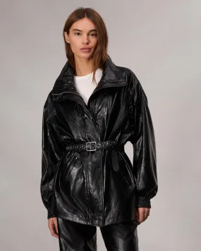 Monica Faux Leather Jacket