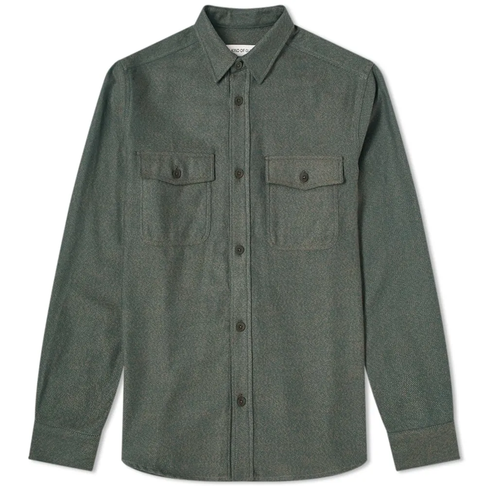 Moss Flannel Lamport Shirt by A Kind of Guise