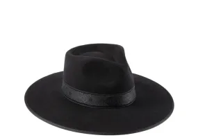 Black Noir Rancher Special Wool Fedora Hat