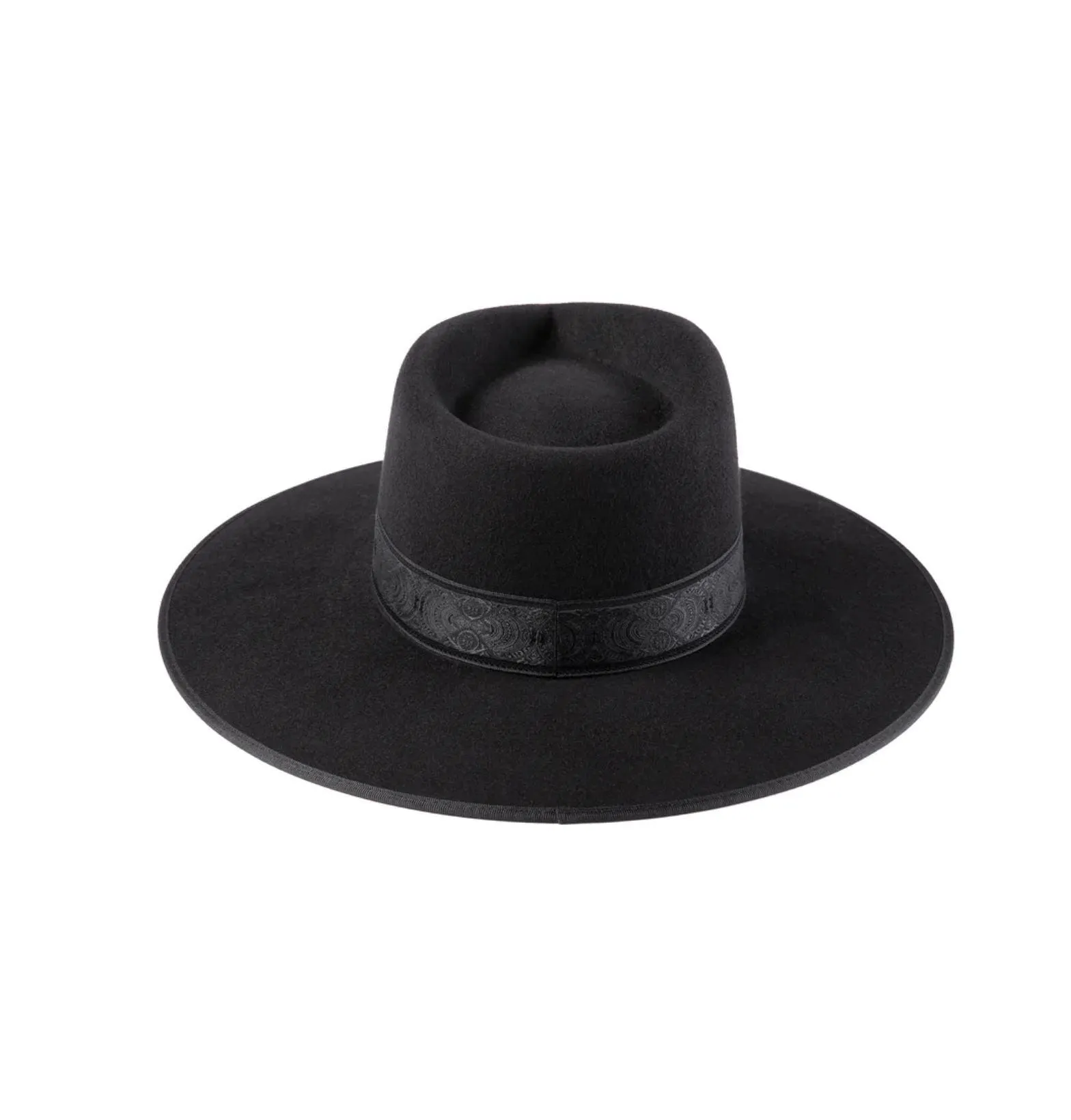 Black Noir Rancher Special Wool Fedora Hat