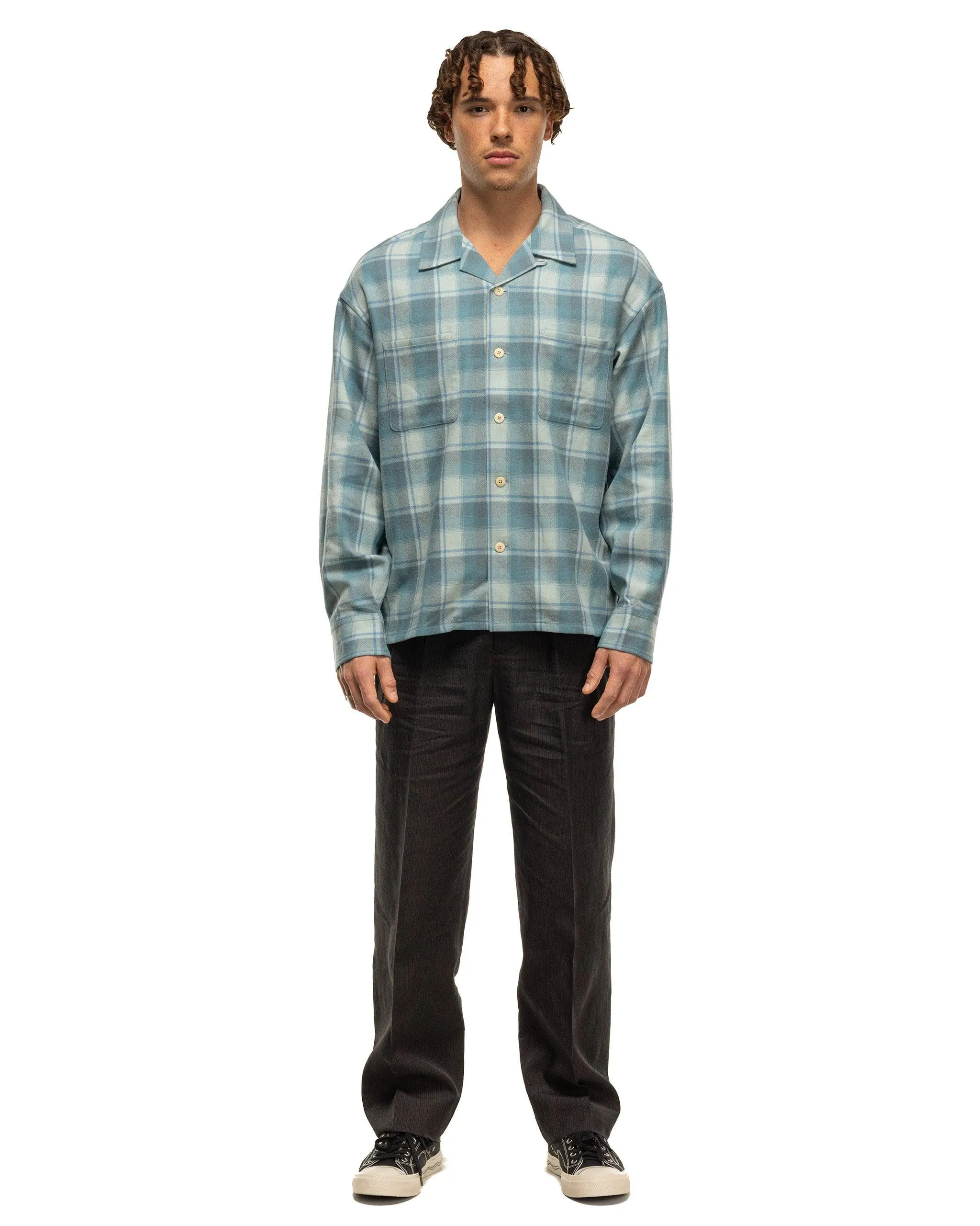 Oc Palmer Long Sleeve Blue Check Shirt